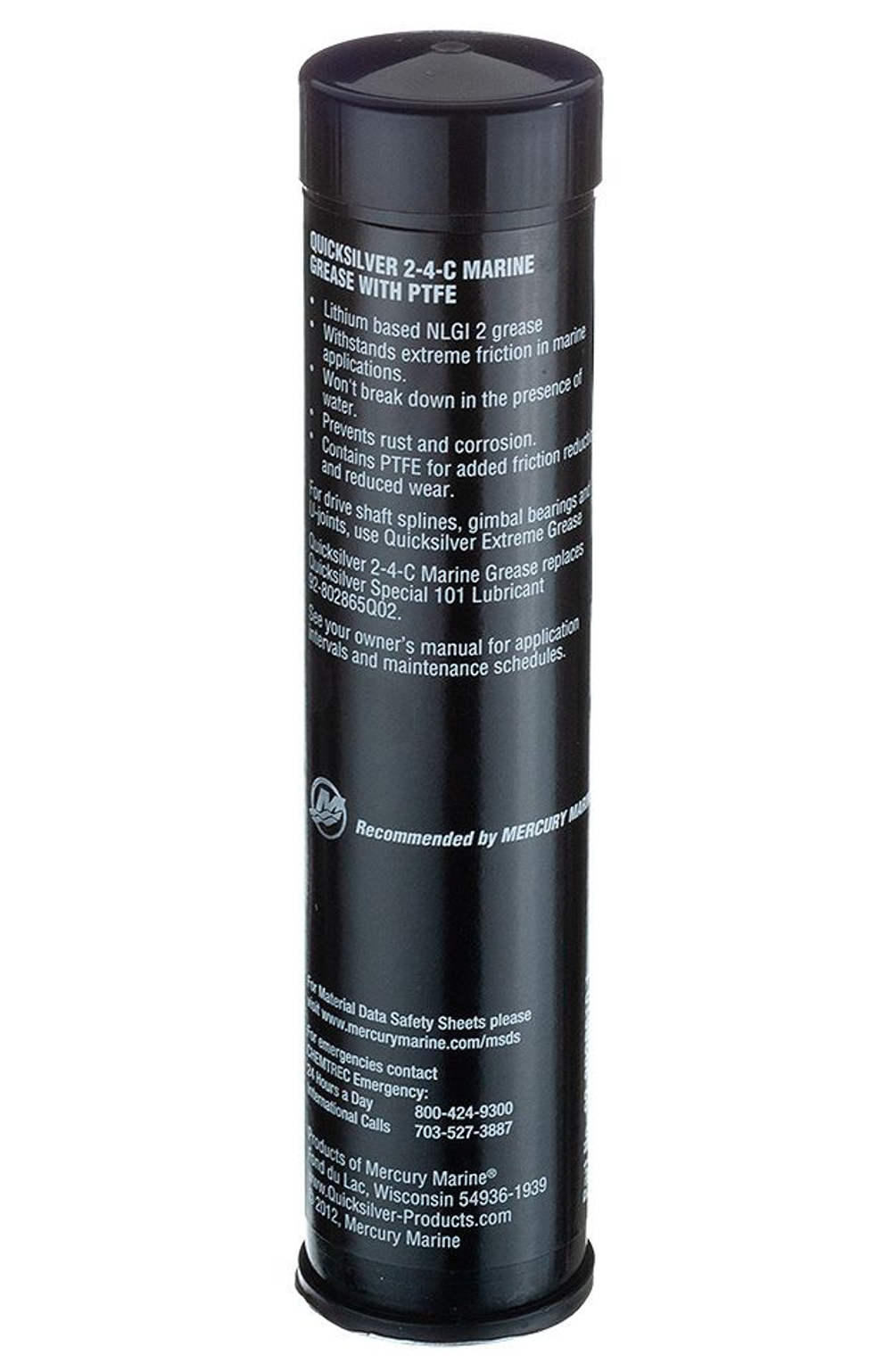 Пластичная смазка QUICKSILVER 2-4-С с тефлоном, 3 картриджа для мал. пистолета по 85 гр. (10267310)