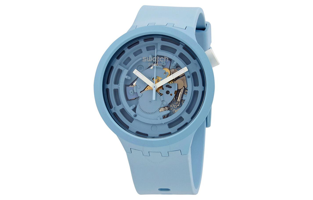 SWATCH Unisex 47mm Blue Watch SB03N100