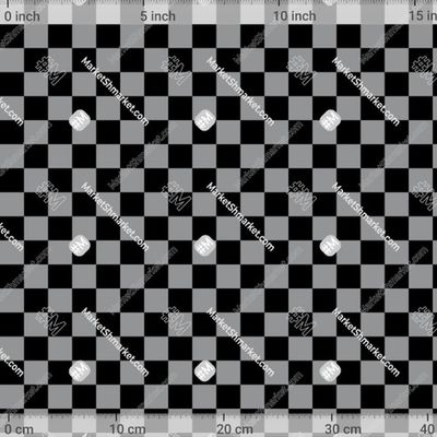 Шахматная клетка черно-серая  by Fairy Palette 462 DPI