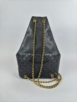 Рюкзак Chanel Black Quilted Lambskin