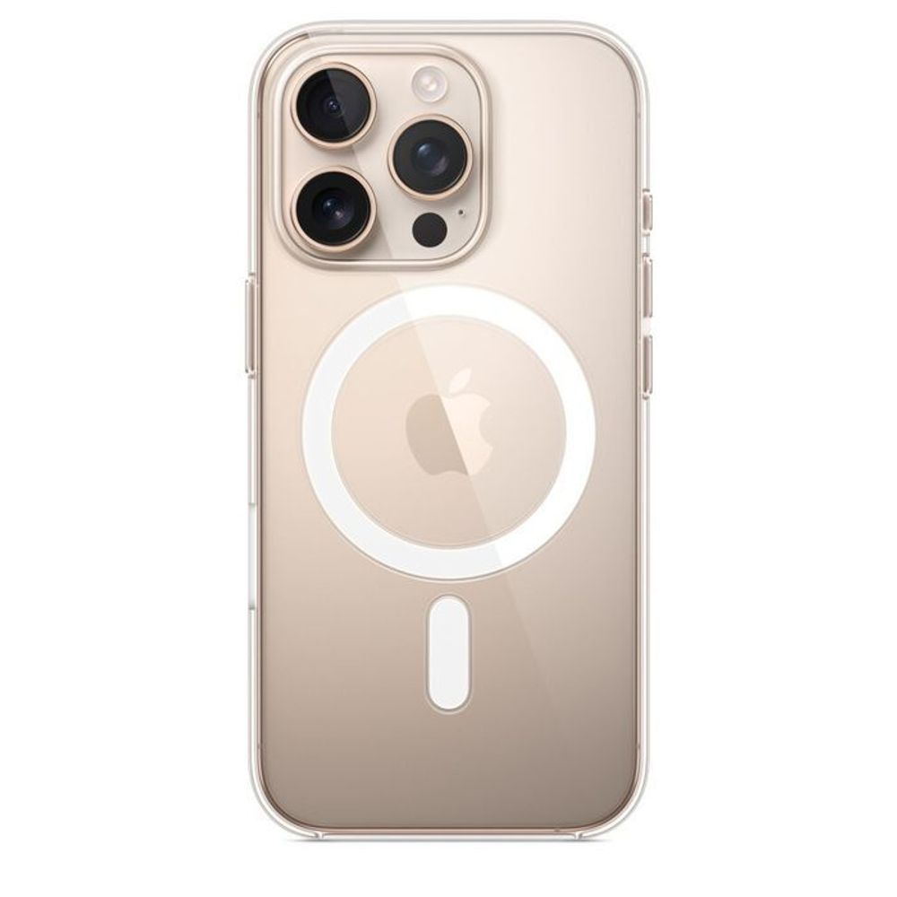 Прозрачный чехол с поддержкой MagSafe Apple Clear Case для iPhone 16 Pro Max