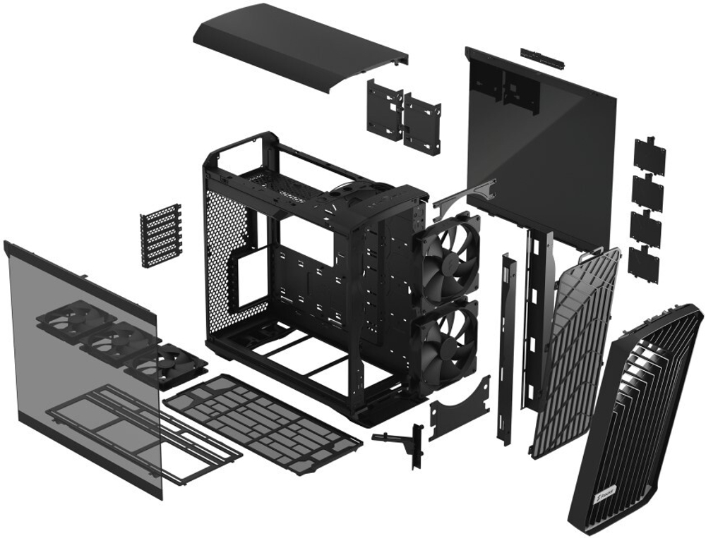 Корпус eATX Fractal Design Torrent Black TG Light Tint
