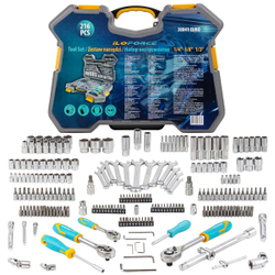 Набор инструментов 216пр. 1/4'', 3/8'', 1/2''(6гр.)(4-32мм) ILOforce IF-38841 EURO