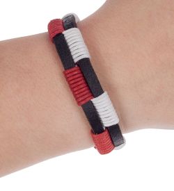 Y-BKB077 Браслет цветной нат.кожа