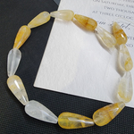 Цитрин, бусина капля 29×13мм, огранка, штучно