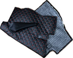 Коврик под рычаги КПП УАЗ 452, 3303 (красная нить Рубин)