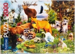 Пазл Hatber, "Лесные жители", 2000 деталей , картонная основа, от 12 лет