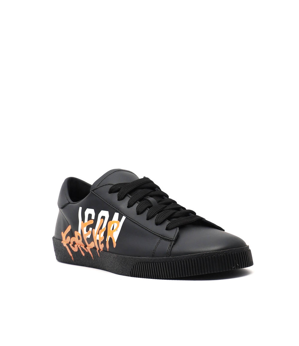 Кожаные кроссовки Dsquared2 - черный(SNM0187 01504893)