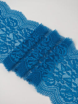 Кружево шантильи эластичное аква ширина 21 см