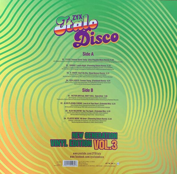 Various – ZYX Italo Disco New Generation Vol.3 LP