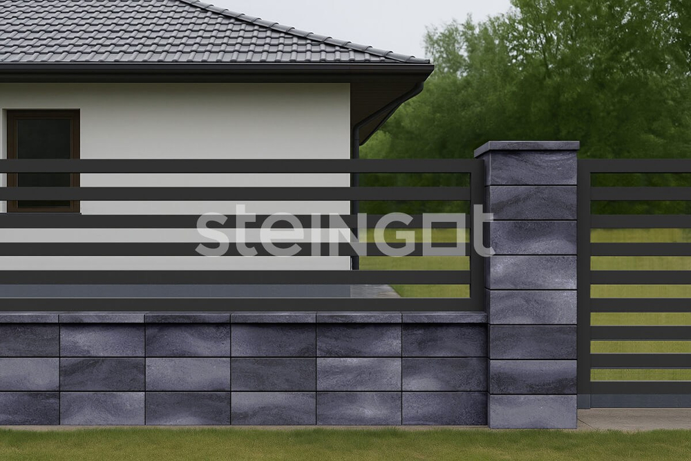 Архитектурный блок 500*200*200 Графитовый камень (Stein Black)