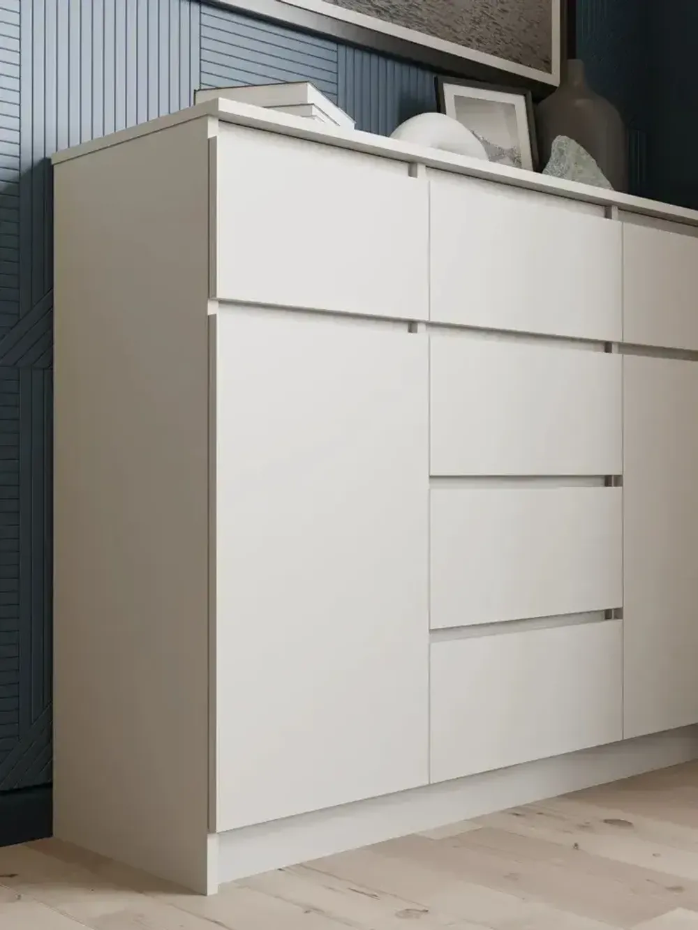 "МС Мори" Комод МК 1200.4 (Сатин), ДСВ-Мебель, г. Пенза