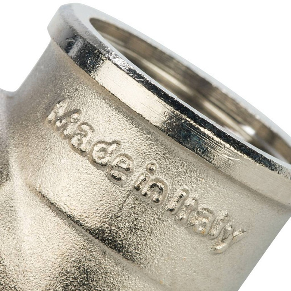 Отвод 90° с внутренней резьбой STOUT SFT 0014 - 1" (для стальных труб, латунь никелированная)