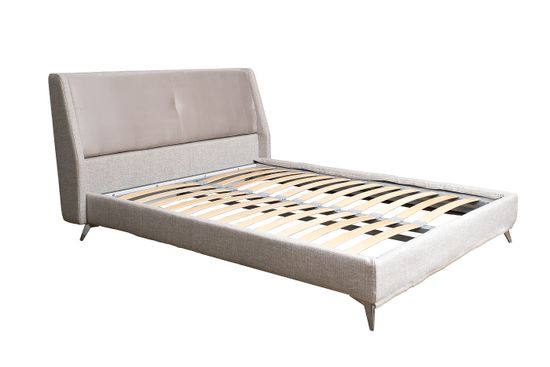 Кровать Michelle без под.мех. серый Norton SER+Mocka43 183*230*99см
