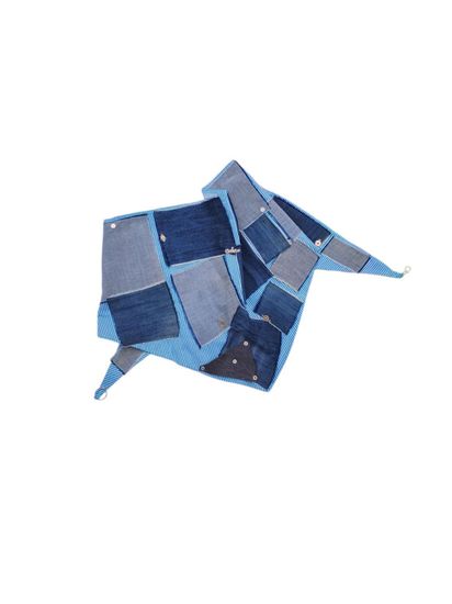 Шейный платок, бактус дизайнерский бежевый с розовым