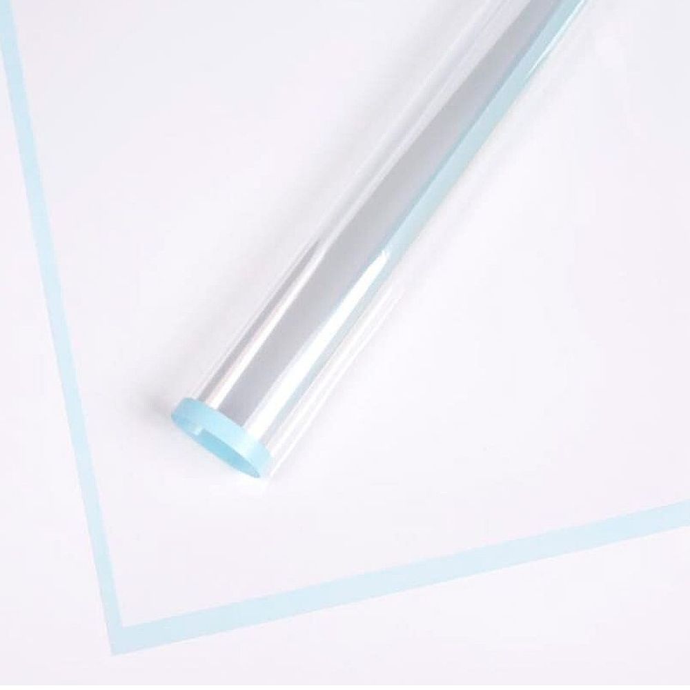 ЛИСТ ПРОЗРАЧНЫЙ 58*58/20шт ГОЛУБОЙ