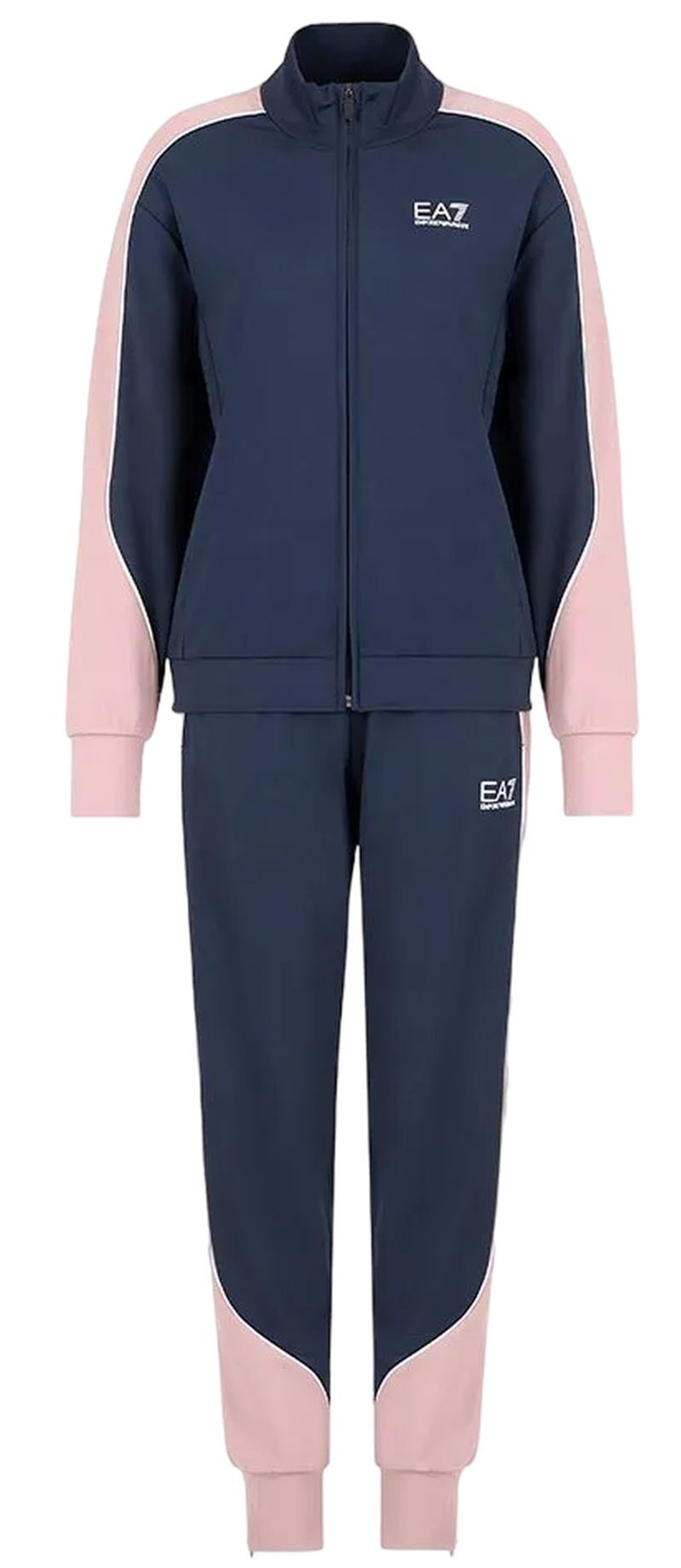 Женский теннисный костюм EA7 Woman Jersey - Blue