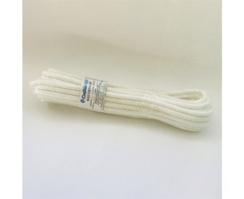 Фал полипропилен силовой, диаметр 8мм, 10м, с сердечником, Сибшнур