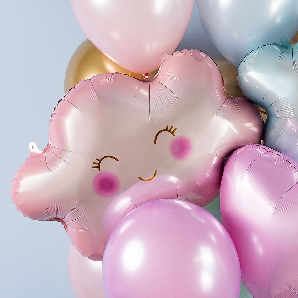 Шар (28''/71 см) Фигура, Маленькое облако, Розовый, 1 шт. в уп.