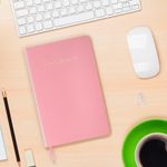 Ежедневник датированный 2022 А5 138x213 мм BRAUBERG "Pastel", под кожу, розовый, 112856