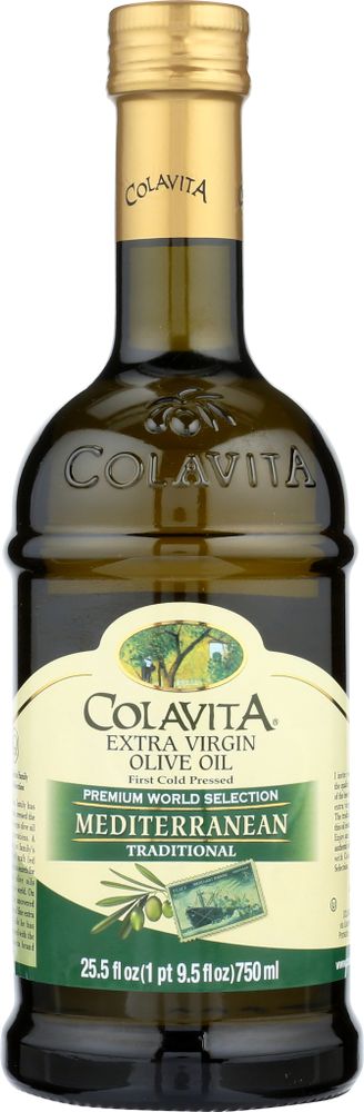 ColavitA Масло оливковое Extra Virgin Mediterranean traditional, стеклянная бутылка, 500 мл