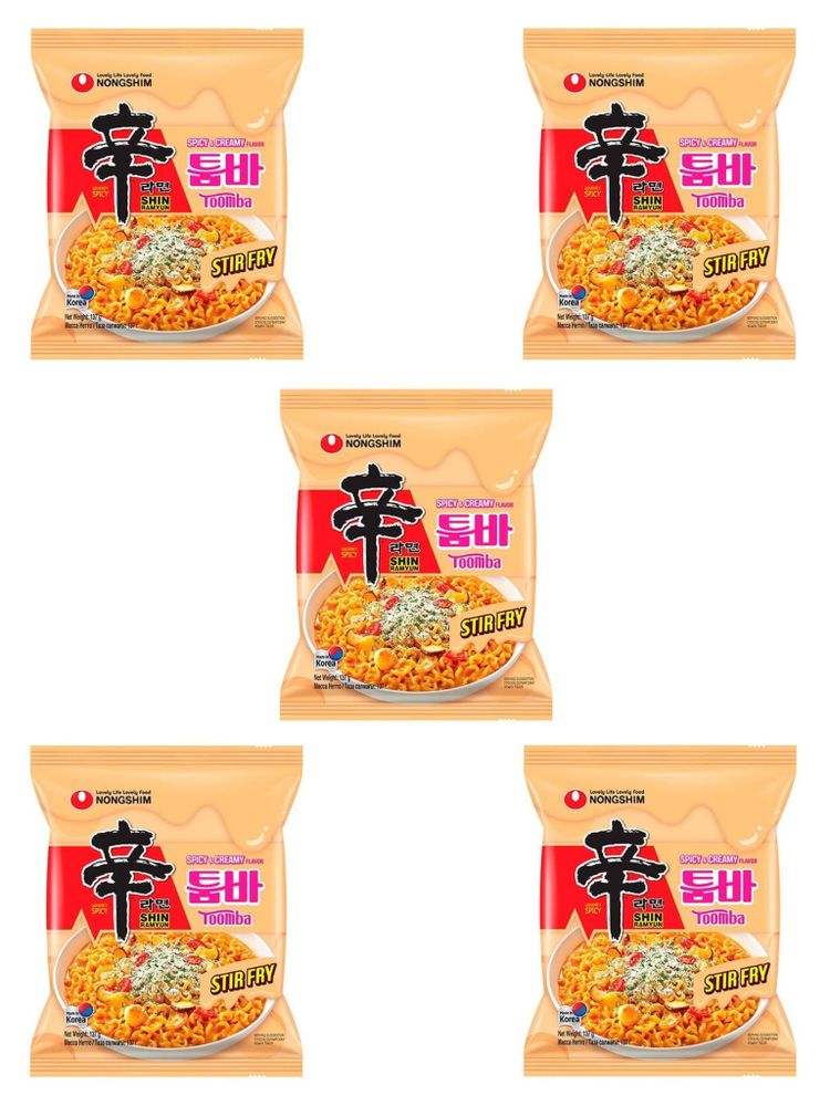 Лапша Nongshim Toomba Острая сливочная 137 г x 5 шт