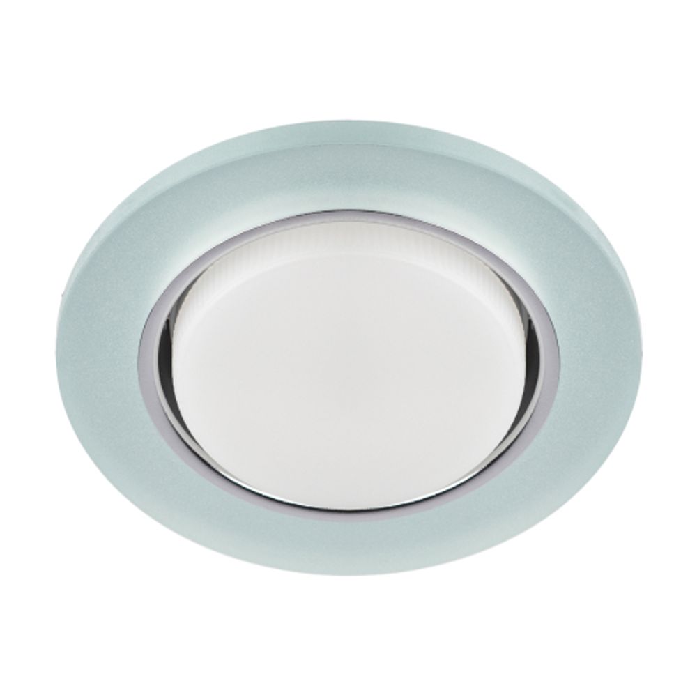 Светильник встраиваемый cо светодиодной подсветкой ЭРА DK LD51 FR под лампу GX53 белый матовый | Встраиваемые LED светильники