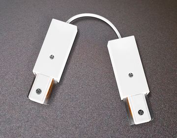 Коннектор гибкий однофазный для соединения трековых шинопроводов GL7087 WH белый Standard 220V Ambrella