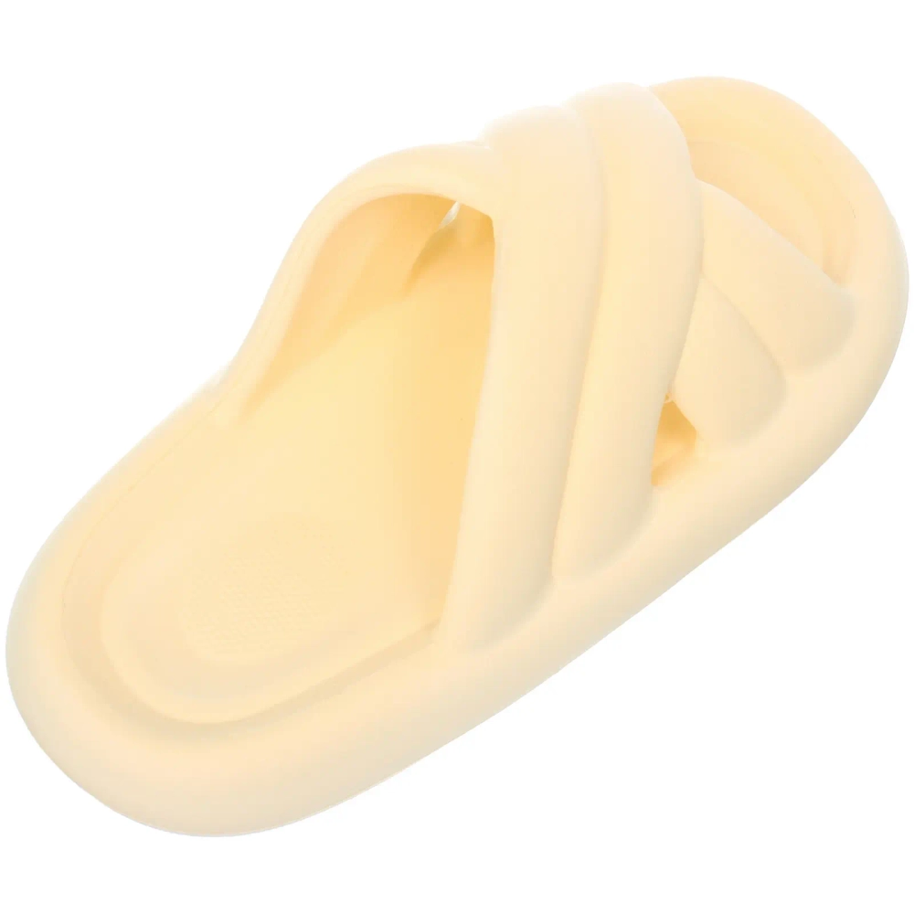 Шлепанцы женские «GRACE», цвет кремовый, р-р 40-41