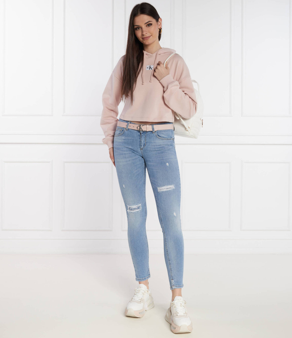 Худи CALVIN KLEIN JEANS - пудро-розовый(J20J223354)