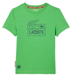 Футболка для мальчика теннисная Lacoste Ultra-Dry Sport Roland Garros Edition Tennis T-Shirt - green