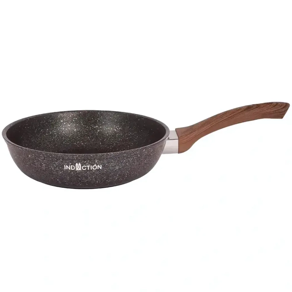 Сковорода 220мм с ручкой, ап линия «Granit Ultra Induction» (blue)