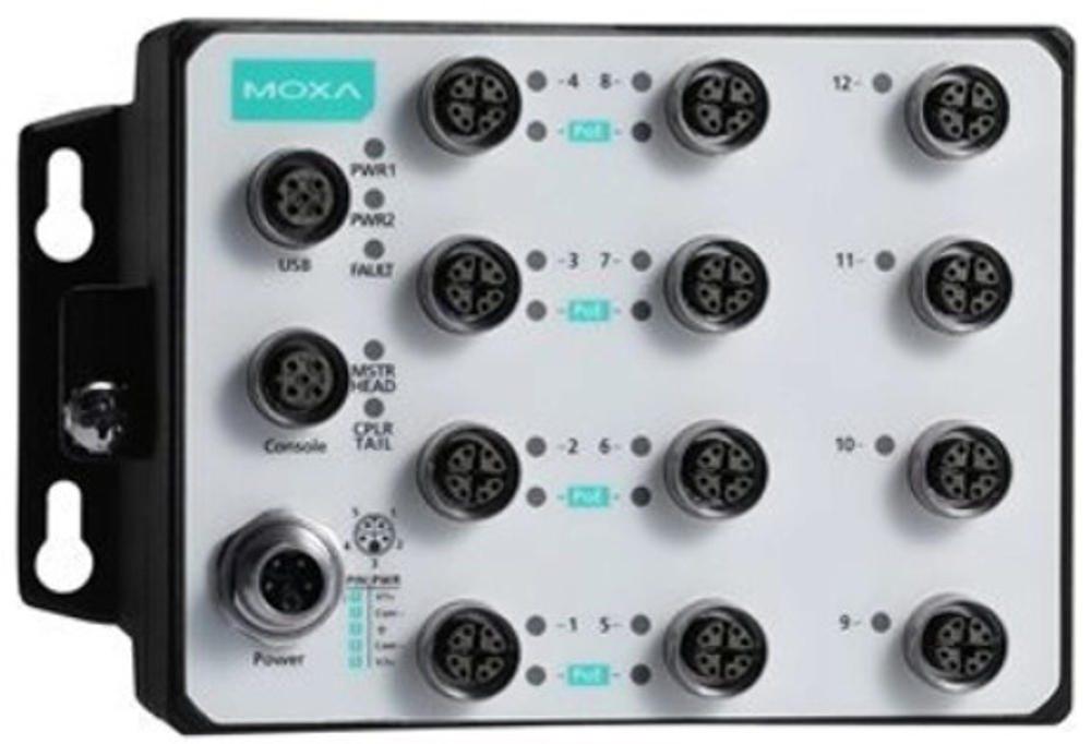 Коммутатор управляемый MOXA TN-G6512-8GPoE-WV-T