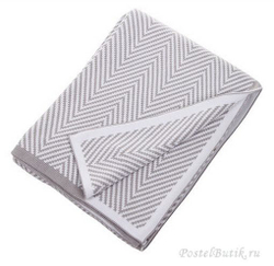 Плед вязаный 130x180 Hamam Meyzer серый Турция 1