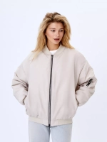 Бомбер оверсайз утепленный куртка осень