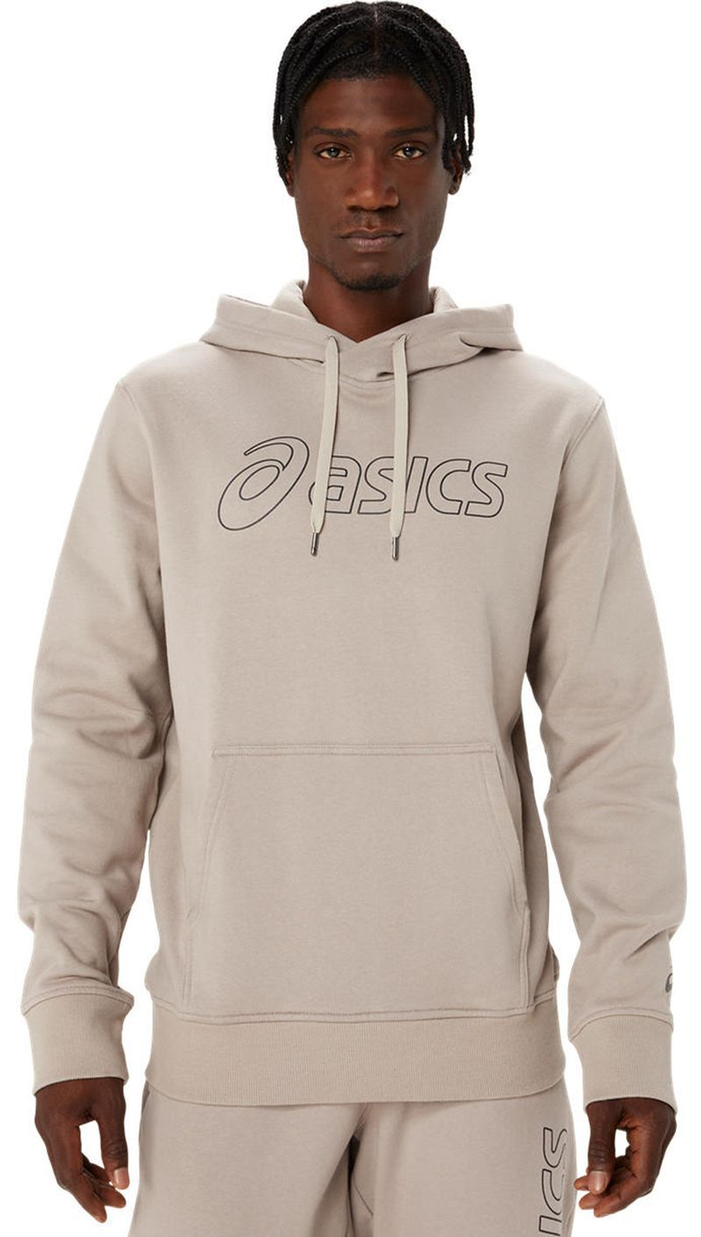 Asics white hoodie hotsell