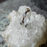 Кольцо ПАРАД ПЛАНЕТ-2, серебро/лунный камень