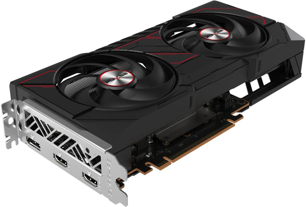 Видеокарта Sapphire AMD  Radeon RX 9060XT 11350-04-20G PULSE AMD RADEON RX 9060 XT GAMING OC 8GB DUAL 8ГБ Pulse, GDDR6, OC,  Ret