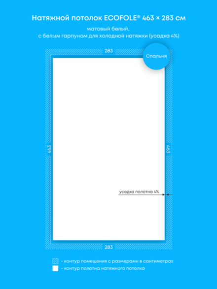 Натяжные потолки: 13.1 м2, 10.4 м2