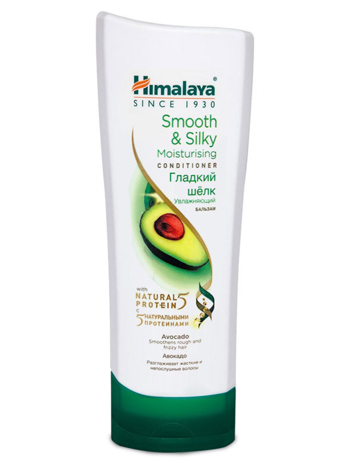 Кондиционер Himalaya Smooth & Silky Moisturising Гладкий шелк, увлажнение с авокадо для жестких волос, 200 мл