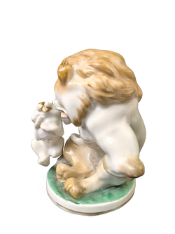 Фарфоровая статуэтка "Заяц во хмелю" ЛФЗ