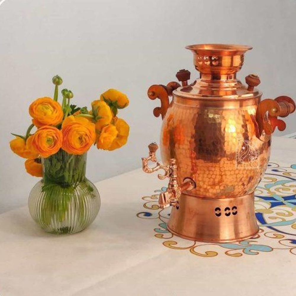 Медный самовар Rogazi на дровах Exirmes 30220312 Иран Медный самовар Rogazi на дровах Exirmes 30220312 Иран