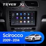 Teyes X1 9"для Volkswagen Scirocco  2009-2014