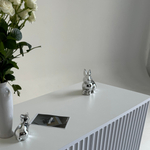 Тумба под телевизор на ножках ROYAL 5031 эко (Белый-Черный)