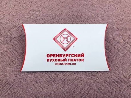 Подарочный конверт малый "Оренбургский пуховый платок"