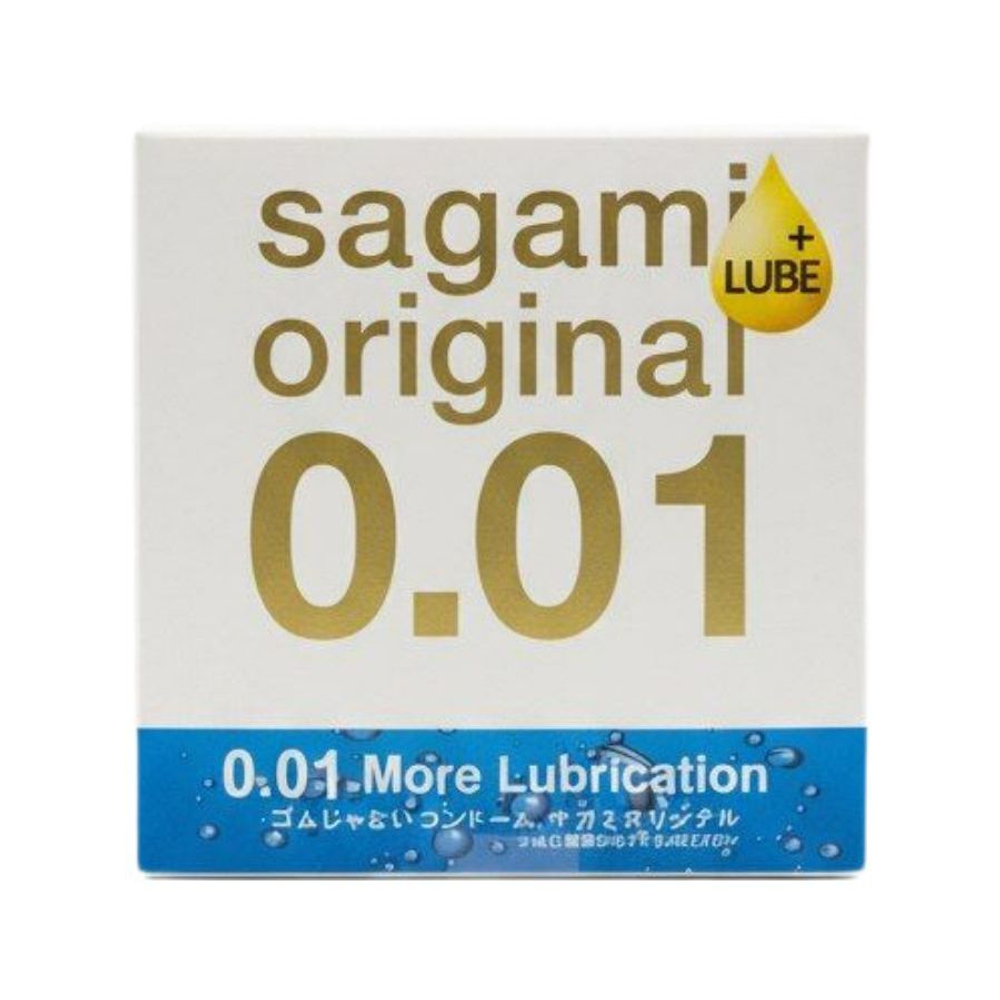 Увлажнённый презерватив Sagami Original 0.01 Extra Lub - 1 шт.