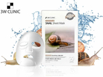 Маска для лица 3W Clinic Essential Up Snail Sheet тканевая с муцином улитки 25 мл