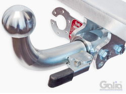 Оцинкованный фаркоп на Skoda Fabia хетчбек 2000-2007, 2007-2014 (без электрики), Galia S081C