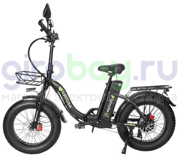 Электровелосипед Syccyba F11 Pro Dual 48V/20Ah (полный привод) - Черный обод фото №3