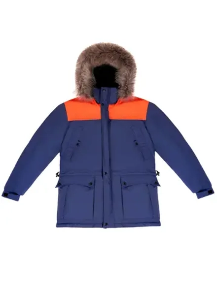 Куртка утепленная на пуху с мехом